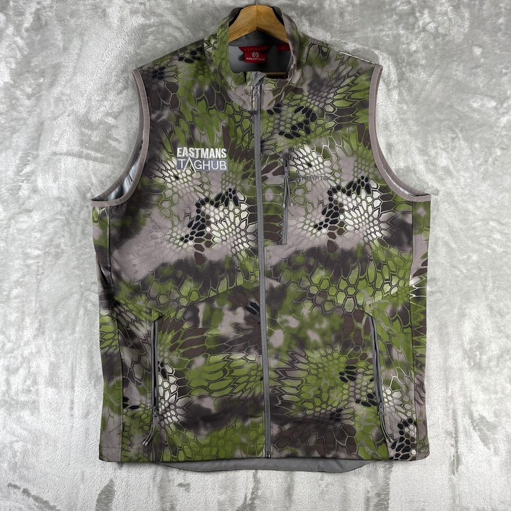 Kryptek Altitude Vest Men XXL Green Camo Hunting Softshell 19BORV